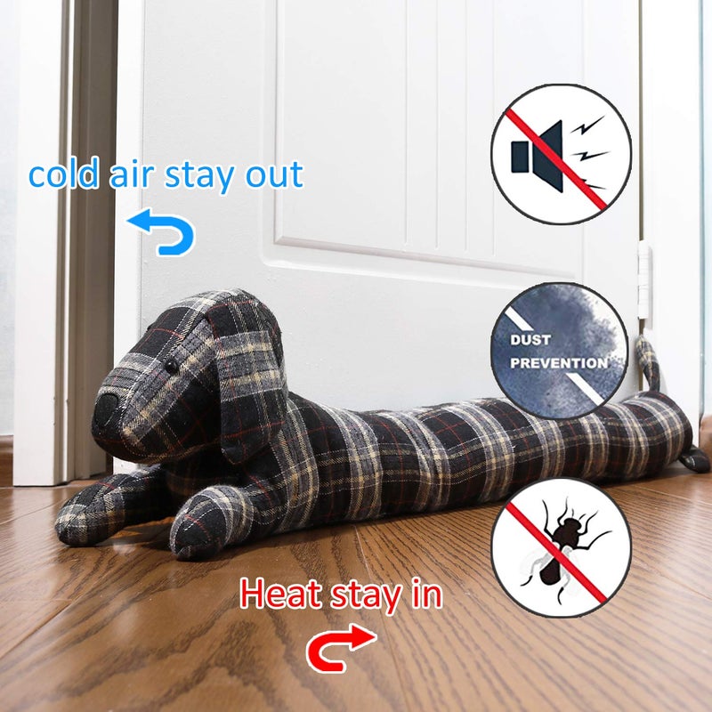 SWISSELITE 36 Inch Under Door Stopper, Decorative Door Noise Blocker, Weighted 3.2 Pounds Animal Air Draft Stopper Soundproof Energy Saver for Door & Window - Image 4